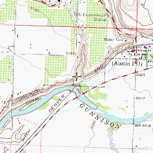 Topographic Map of Alfalfa Run, CO