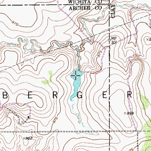 Topographic Map of Lee Lake, TX