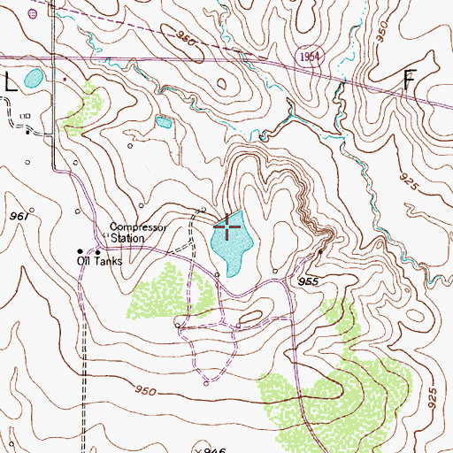 Topographic Map of McGregor Ranch Lake Number 2, TX
