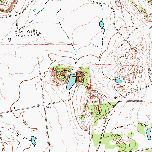 Topographic Map of Worthington Lake Number 3 Dam, TX