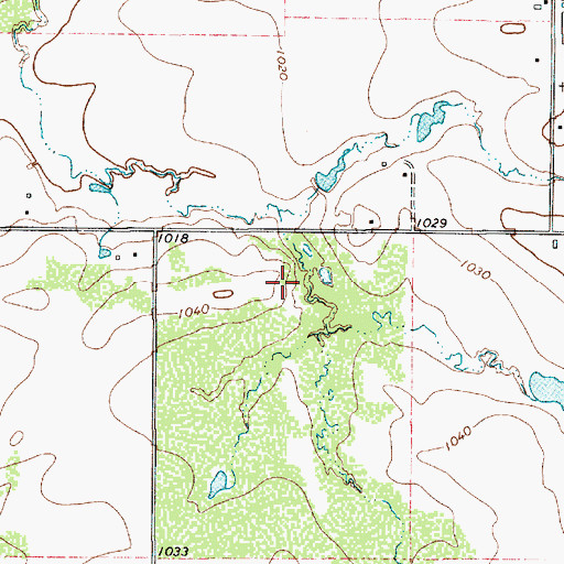 Topographic Map of Vieth Lake, TX