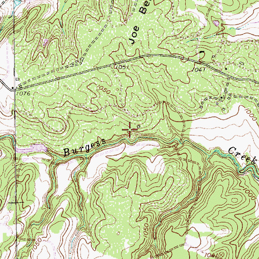 Topographic Map of Lake Moncrief Dam, TX