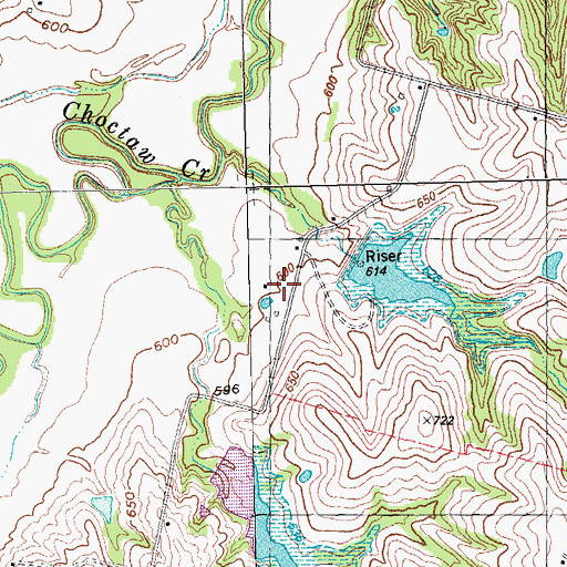 Topographic Map of Trail Lake, TX