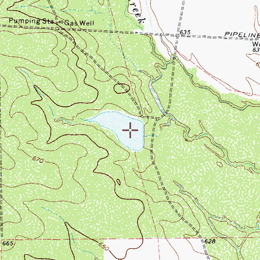 Topographic Map of Fourth of July Tank, TX
