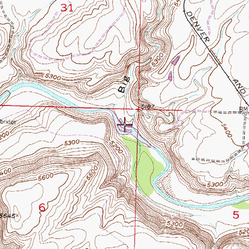 Topographic Map of Allen Gulch, CO