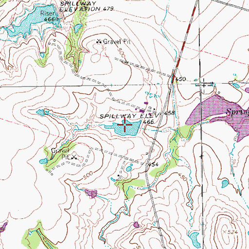 Topographic Map of Winterrowd Lake, TX