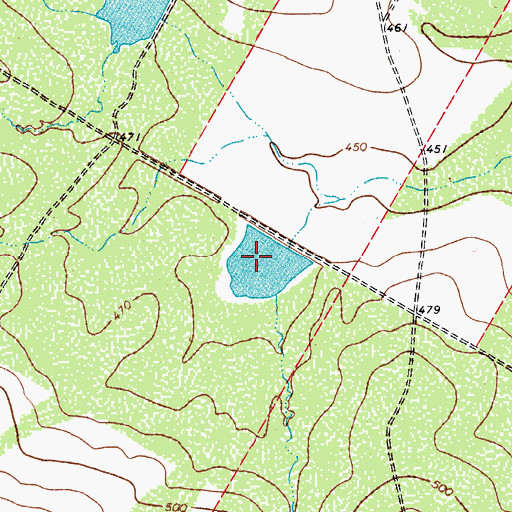 Topographic Map of Kone Lake, TX
