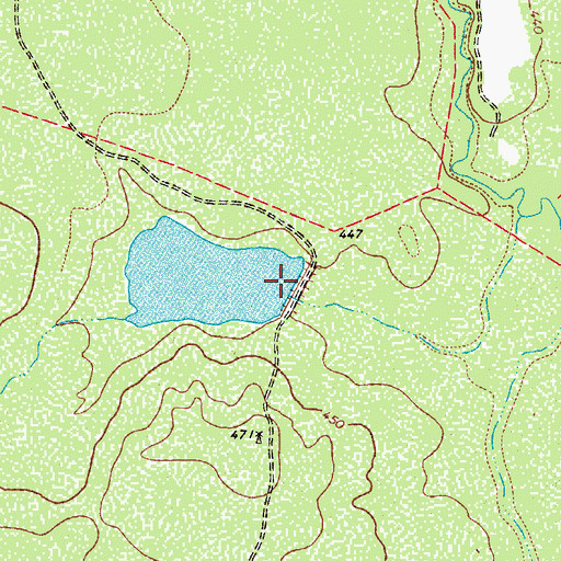 Topographic Map of Chip Briscoe Lake, TX