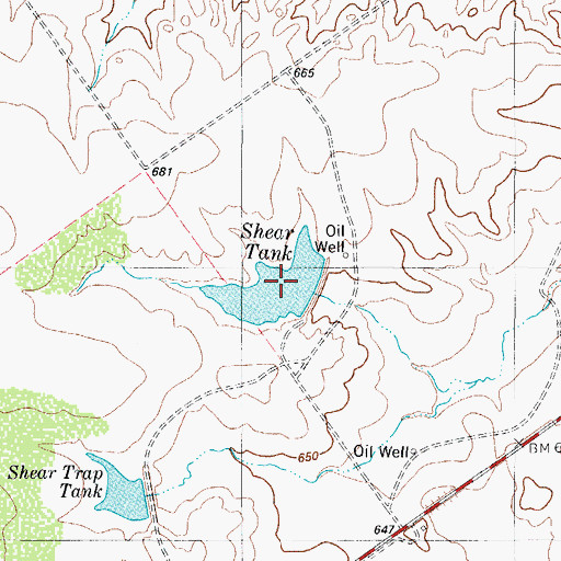 Topographic Map of Dolph Briscoe Lake Number 1, TX