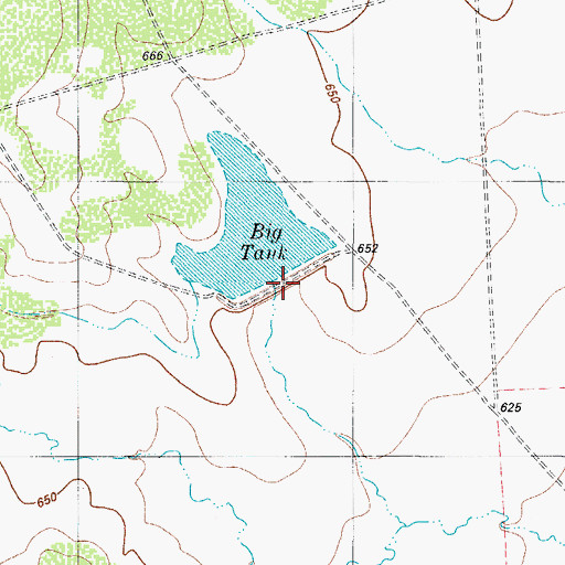 Topographic Map of Dolph Briscoe Lake Number 3, TX