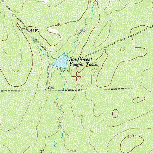 Topographic Map of Dolph Briscoe Lake Number 4, TX