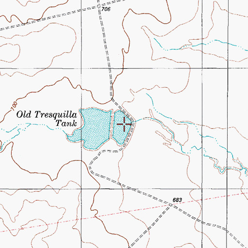 Topographic Map of Dolph Briscoe Lake Number 5, TX