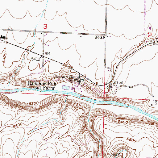 Topographic Map of Tommy Dowell Spring, CO