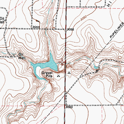Topographic Map of Collier Lake Dam, TX