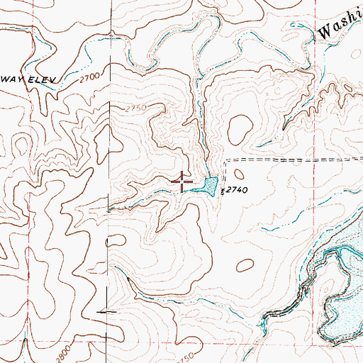 Topographic Map of Arrington Lake, TX
