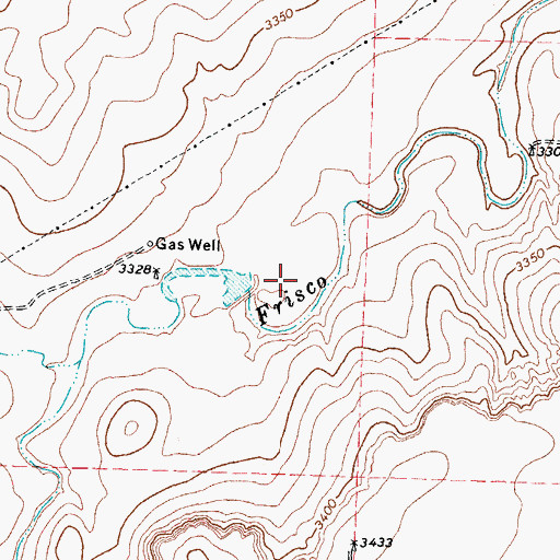 Topographic Map of Runyan Lake Dam, TX