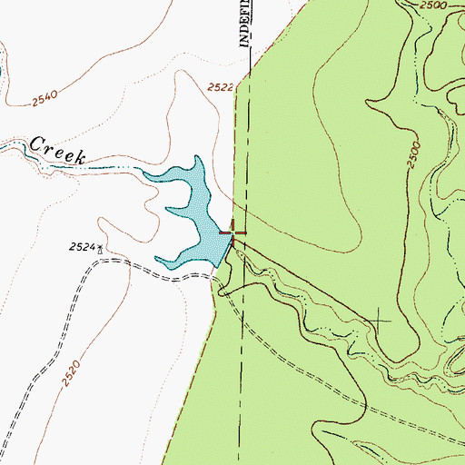Topographic Map of Texas No Name Number 49 Dam, TX