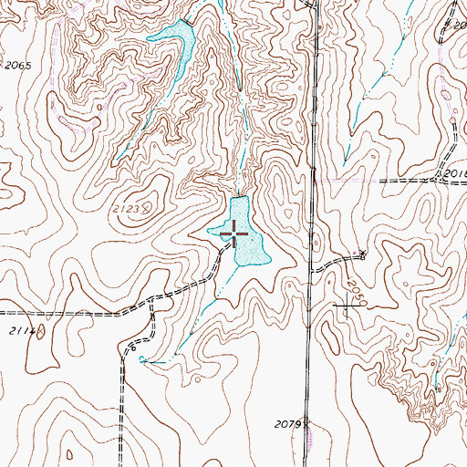 Topographic Map of Cason Lake, TX