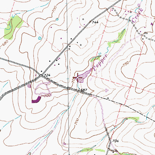 Topographic Map of Wendland Farms Lake Dam, TX