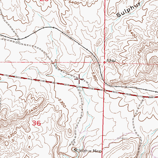 Topographic Map of Sulphur Gulch, CO