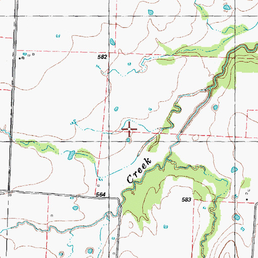 Topographic Map of Robinson Lake Number 1 Dam, TX