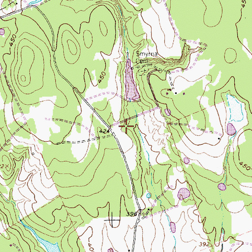 Topographic Map of Texas No Name Number 50 Dam, TX