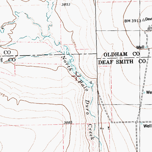 Topographic Map of Montgomery Lake, TX