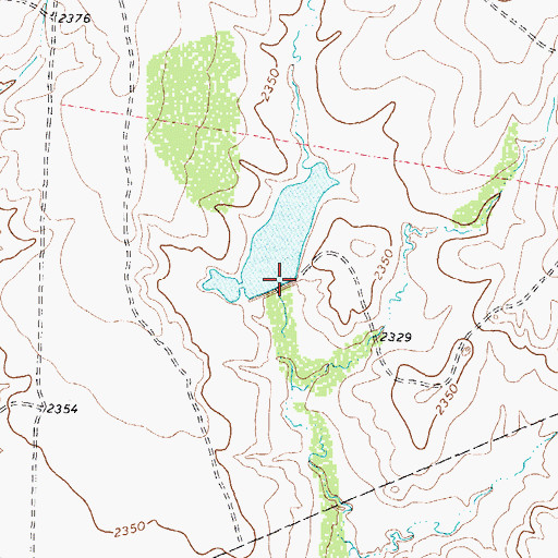 Topographic Map of Everett Lake Dam, TX