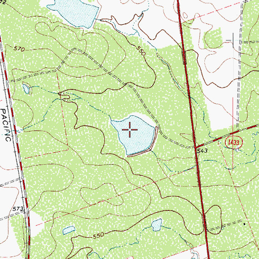 Topographic Map of Allen South Lake, TX