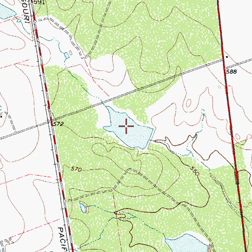 Topographic Map of Allen North Lake, TX
