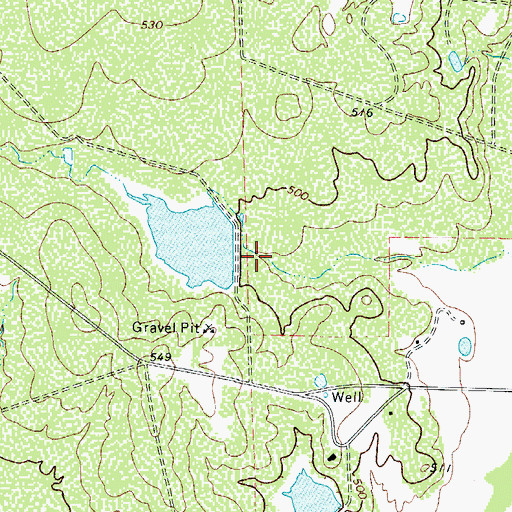 Topographic Map of Bowmen Cattle Company Number 1 Lake Dam, TX