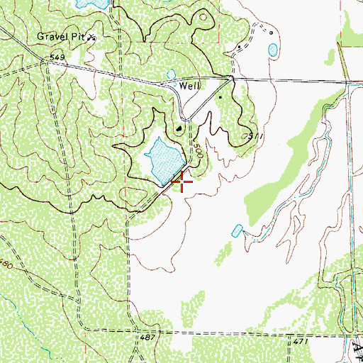 Topographic Map of Bowmen Cattle Company Lake Number 2 Dam, TX