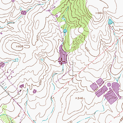 Topographic Map of Grouskay-Fisher Lake Dam, TX
