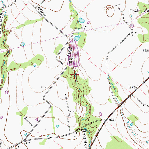 Topographic Map of Matejka Lake, TX