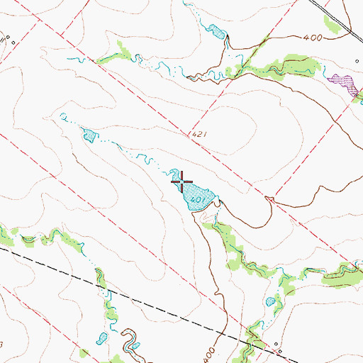Topographic Map of Pryor Lake Dam, TX