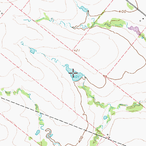 Topographic Map of Pryor Lake, TX
