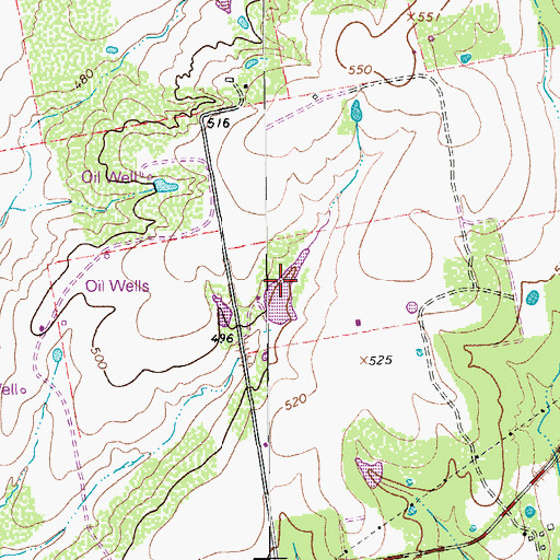 Topographic Map of Segler Lake, TX