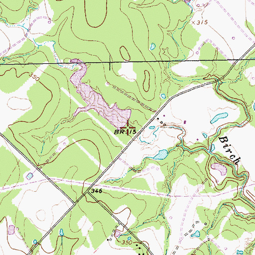 Topographic Map of Schindler Lake Dam, TX