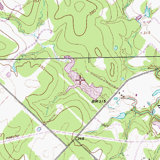 Topographic Map of Schlindler Lake, TX