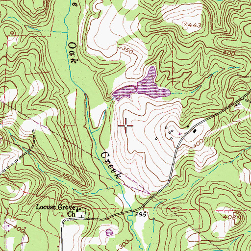 Topographic Map of Renshaw Lake Dam, TX