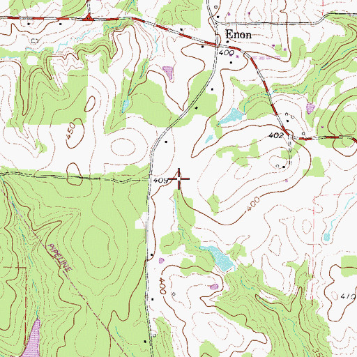 Topographic Map of Allen Lake, TX
