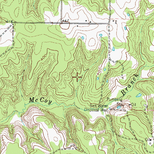 Topographic Map of Stroman Lake, TX