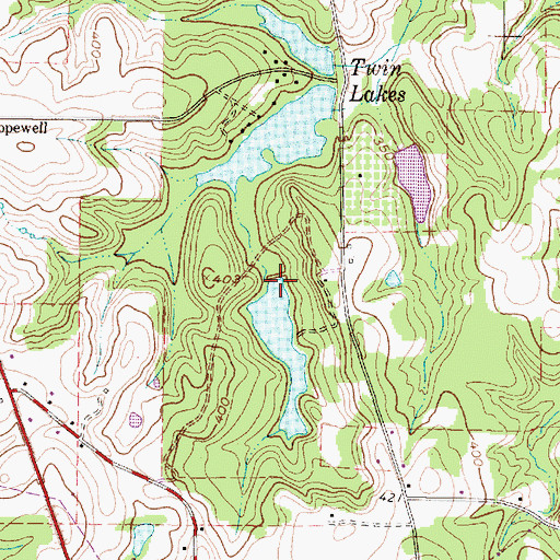 Topographic Map of Sonny Oats Lake Number 1 Dam, TX