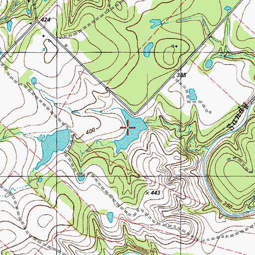 Topographic Map of Duke Lake Number 1, TX