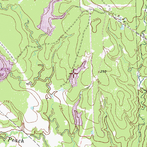 Topographic Map of Frierson Lake Number 1, TX
