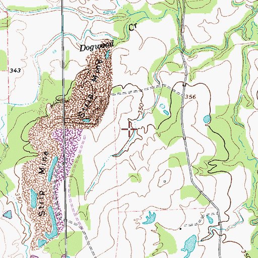 Topographic Map of Steinhauser Lake, TX
