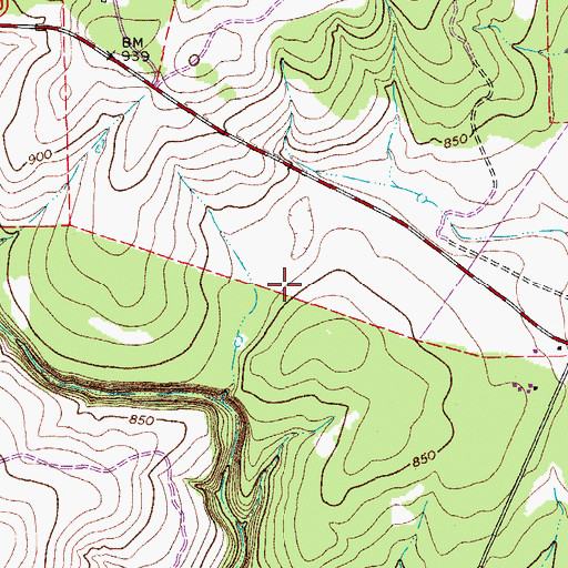 Topographic Map of Lutranger Lake Dam, TX