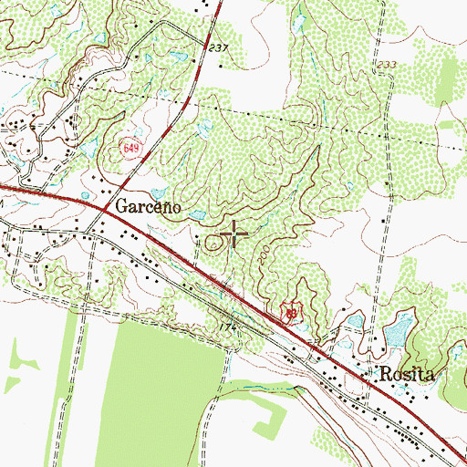Topographic Map of Texas No Name Number 54 Dam, TX