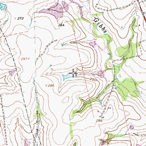 Topographic Map of Melcher Lake, TX