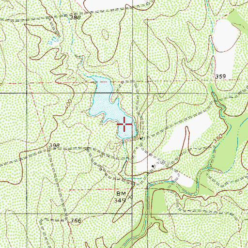 Topographic Map of La Perla Ranch Lake Number 1, TX